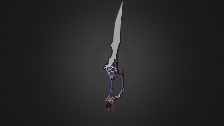 Half-organic dagger 3D Model