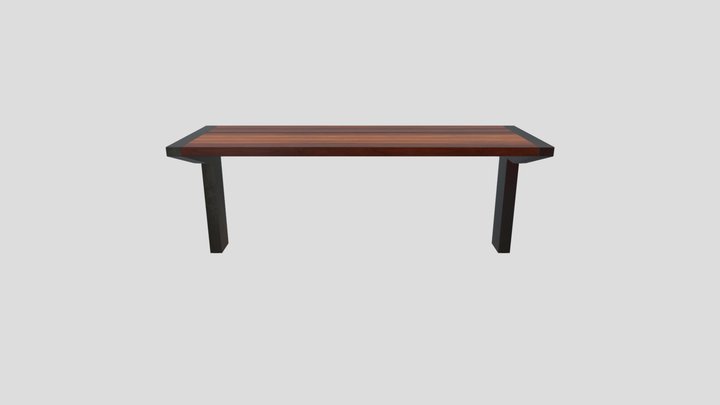 Modern Bench 3D Model