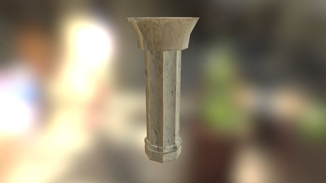 Gothic Pillar Prop 3D Model