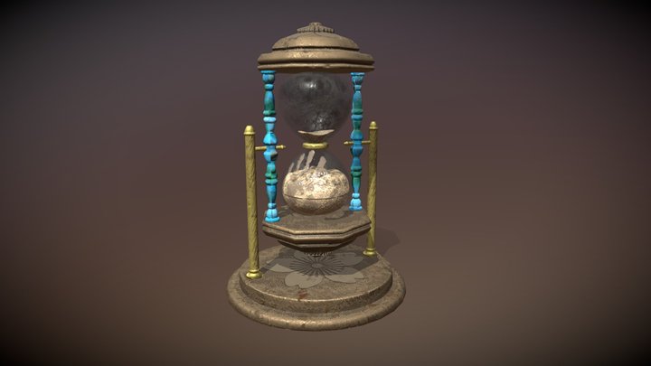 Old Hourglass 3D Model