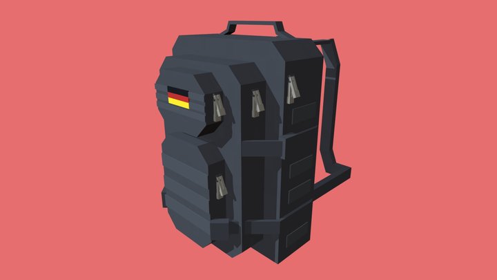 FREE | Bundeswehr Assaultbackpack - Minecraft 3D Model