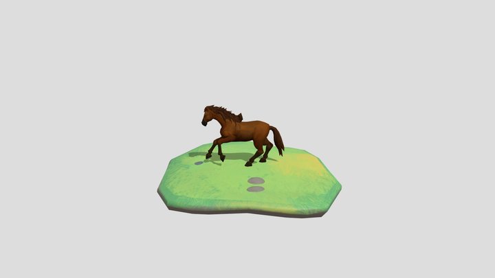 Horse [Animated] 3D Model