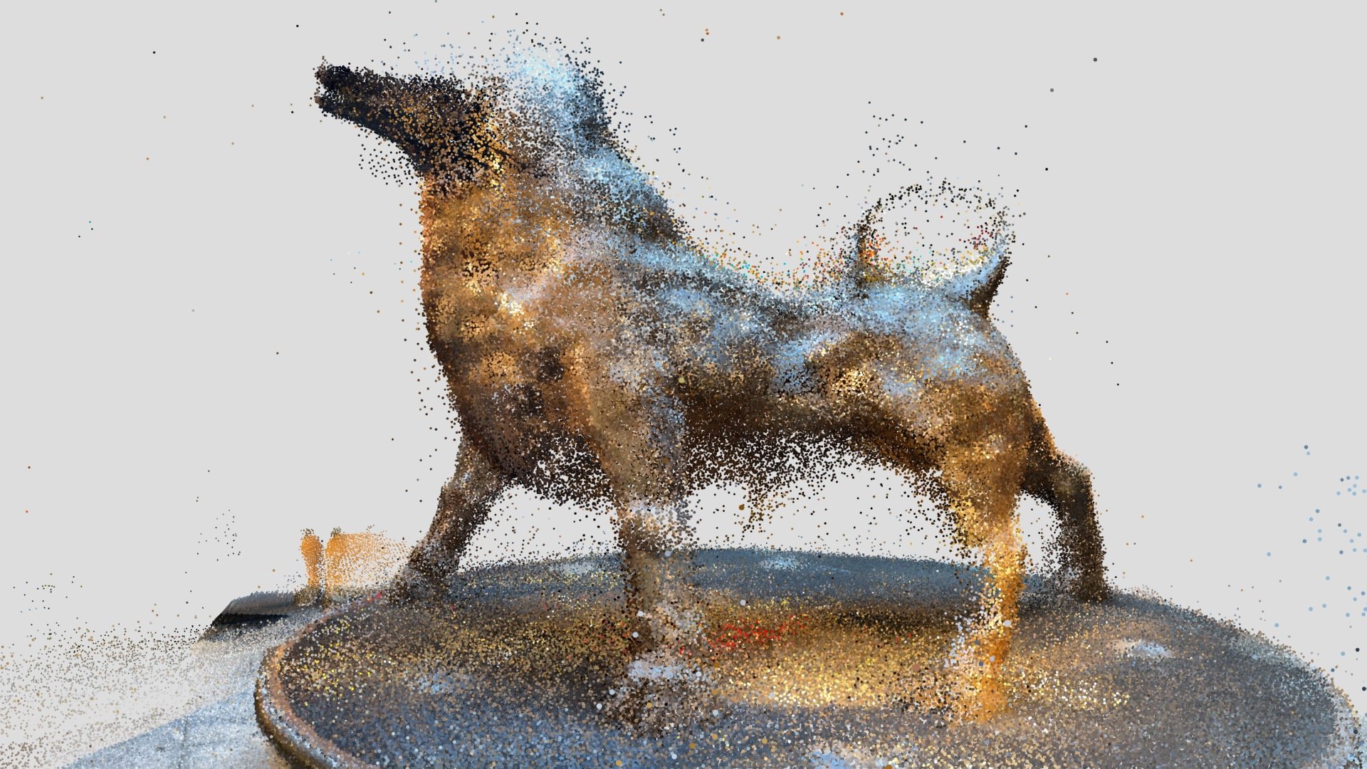 LIDAROGRAPHY / Low Point Cloud Bull