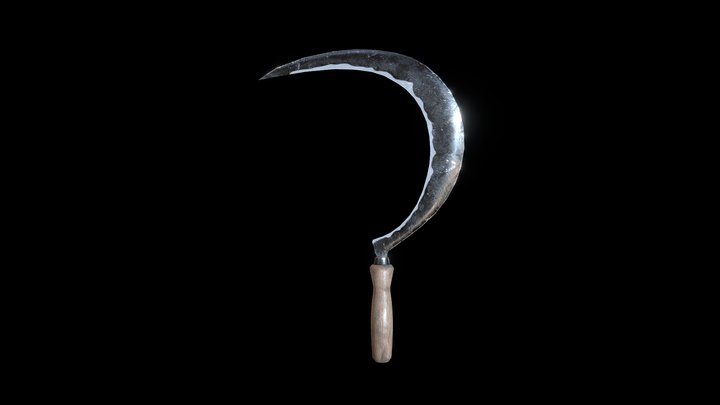 Sickle Game Ready Prop Realistic 3D Model