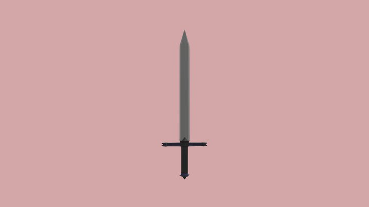 Low Poly Sword 3D Model