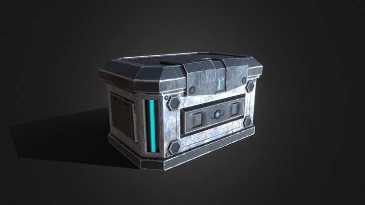 Sci-Fi Container V2 3D Model