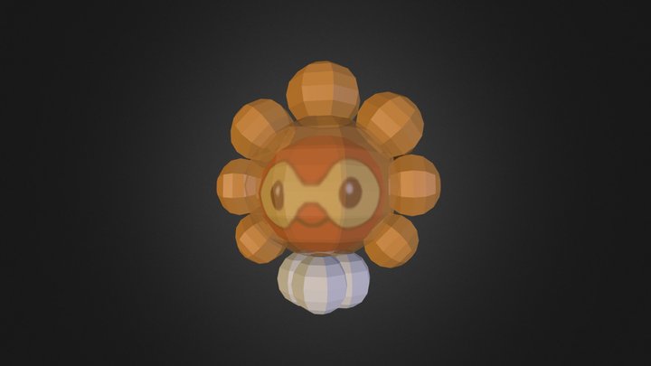 Sun Castform 3D Model