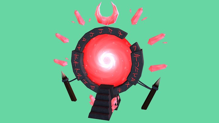 Tower Defense Enemy Portal 3D Model