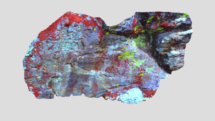 Rock Image Grande Ronde 1 with Dstretch Applied 3D Model