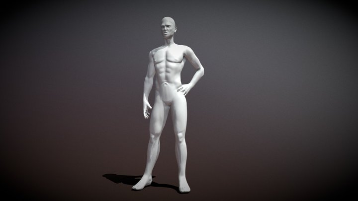 Posed Character 3D Model