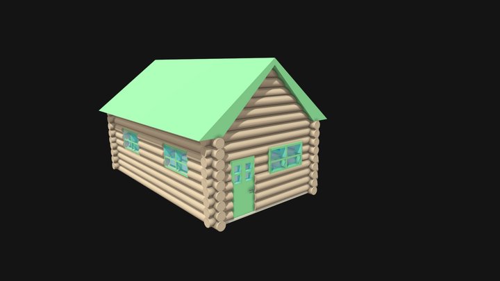 Wooden Cabin 3D Model