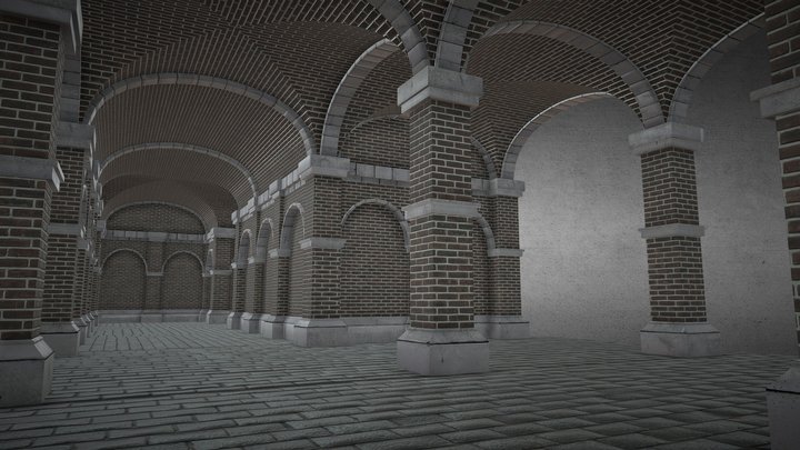 Victorian era-inspired modular environment 3D Model