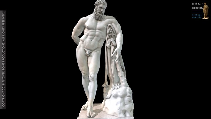 3D rendering of Hercules Farnese