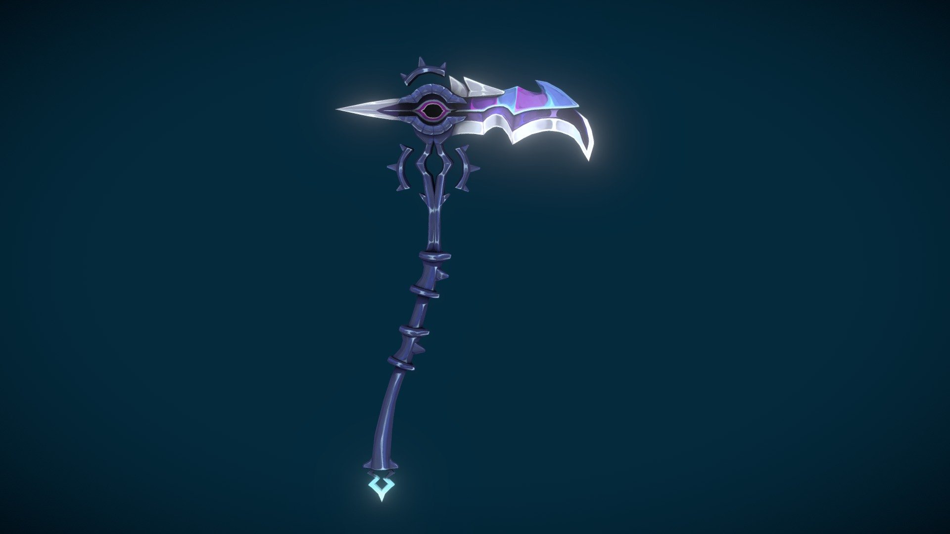 {STUDENT WORK} Lunar Scythe - 3D model by n.houston [e5da293] - Sketchfab