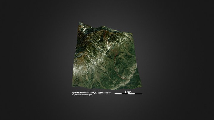 九峰山 – Modello 3D gratuito STL