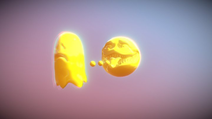 Pac Man 3D Model