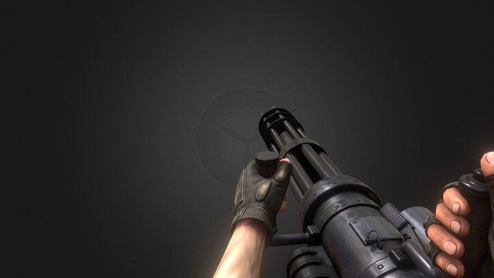 Minigun animated – Free 3D Model STL