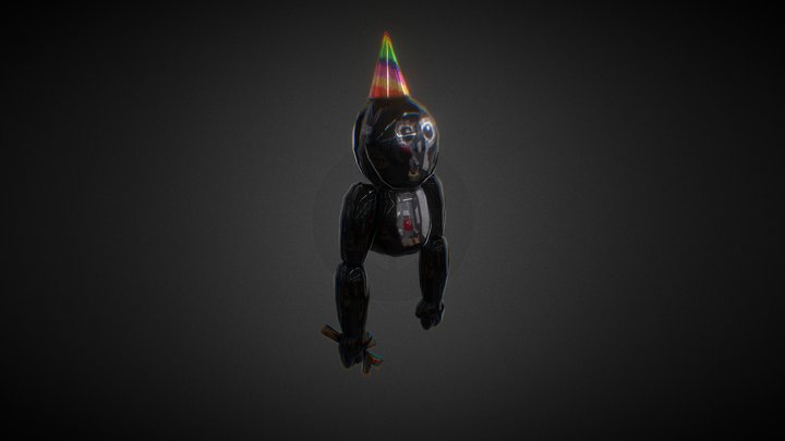Gorilla Tag plush but made out of glass 3D Model