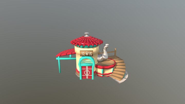 Teapot House 3D Model