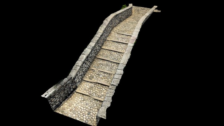 Mostar - Crooked Bridge (Scaniverse) – Free 3D Model STL