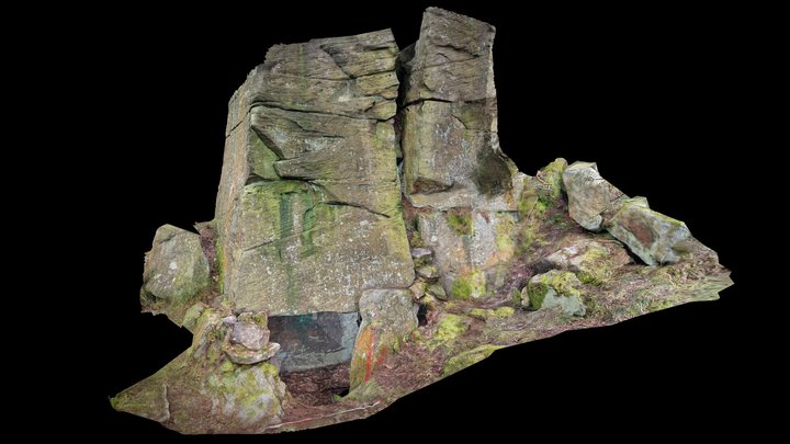 Old Wife's Cellar, Wharncliffe Woods, Sheffield 3D Model