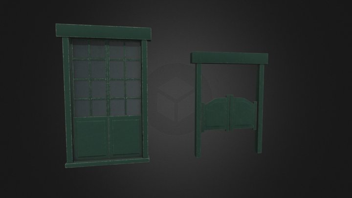 Saloon doors 3D Model