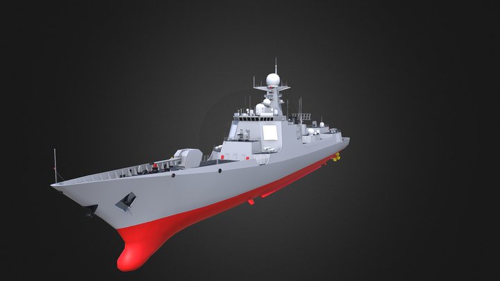 Chinese Navy Type 052d 3D Model