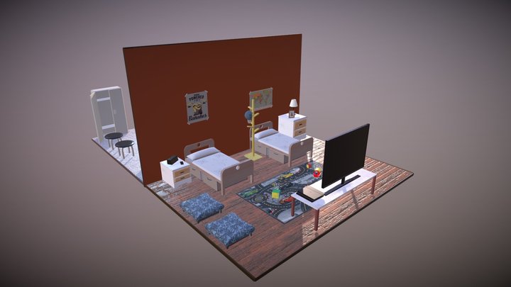 Evanescente.- 3D University Diorama 3D Model