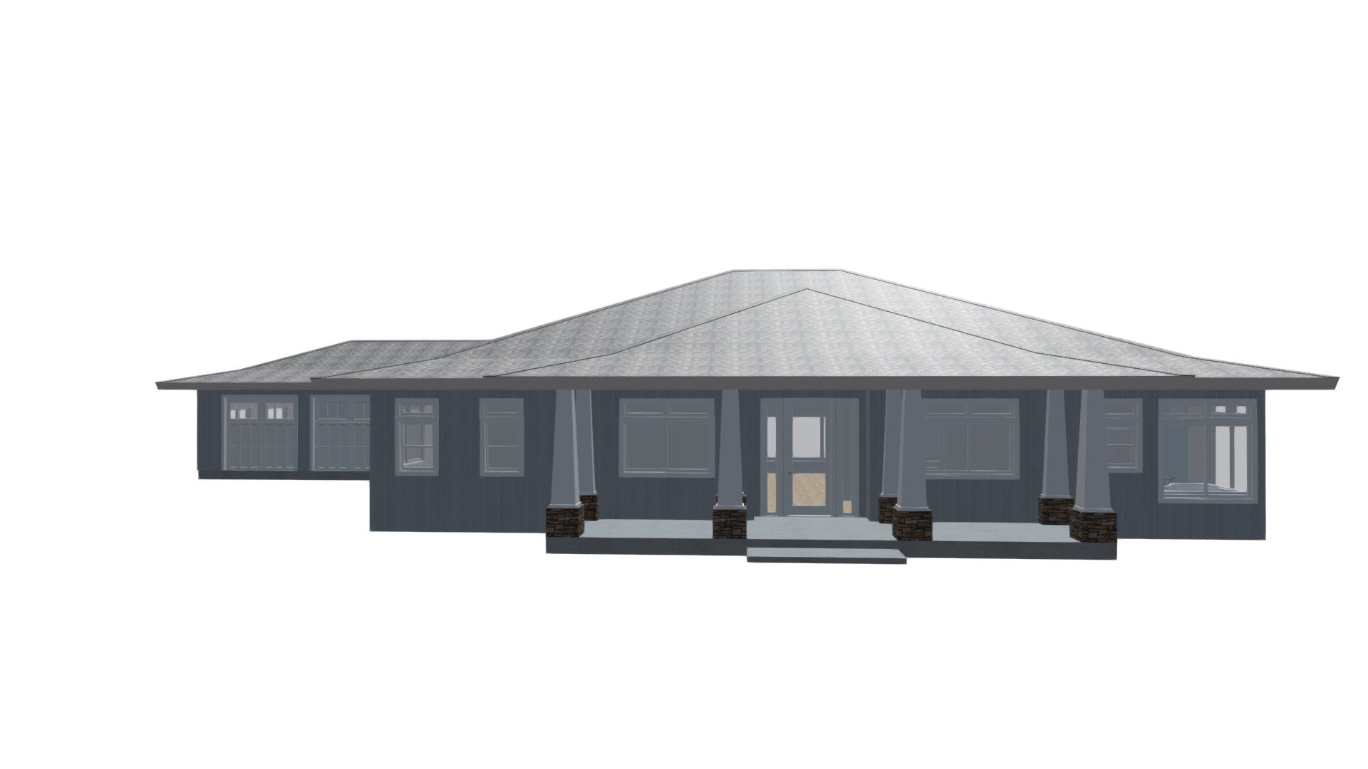 E-2 Howe Main House PLAN 2 - 3D model by Pro Draft, Inc. (@prodraft ...