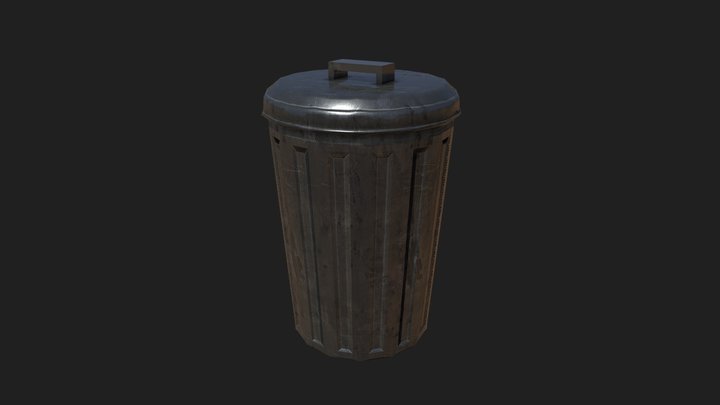 Small Garbage Can PROP 3D Model