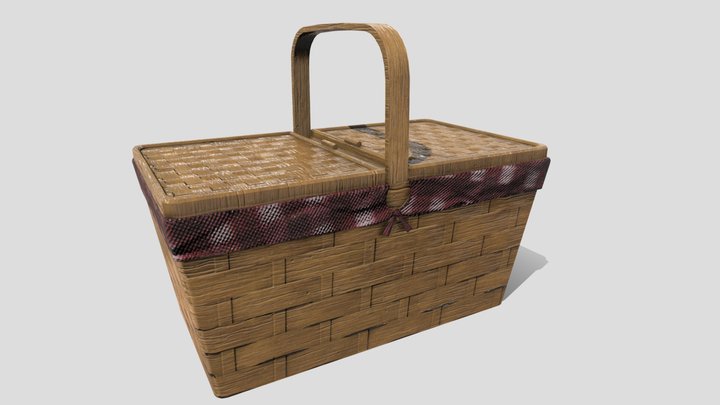 Picnic Basket 3D Model