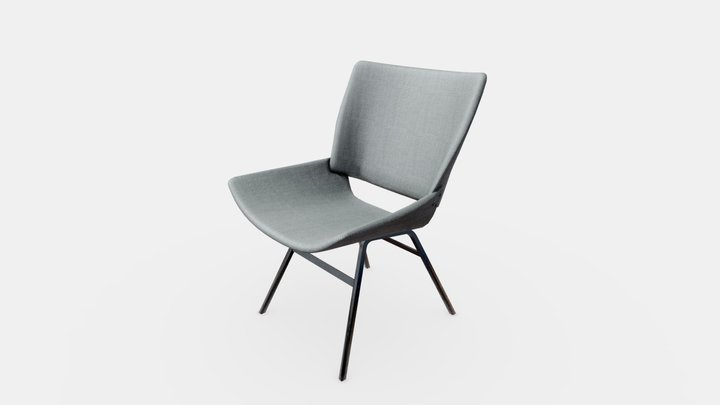Rex Kralj Shell Lounge Chair 3D Model
