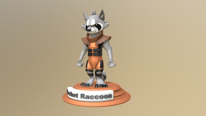 Rocket Racoon 3D Model