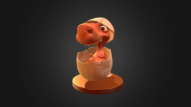 Baby Dinossaur 3D Model