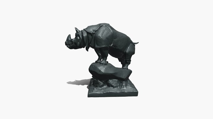 Statue Le Rhinoceros 3D Model