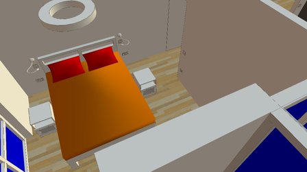 vidpochinok flat with bedroom 3D Model