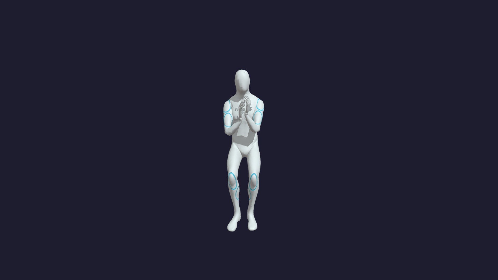 Sitting claps — Sketchfab embed 3D viewer