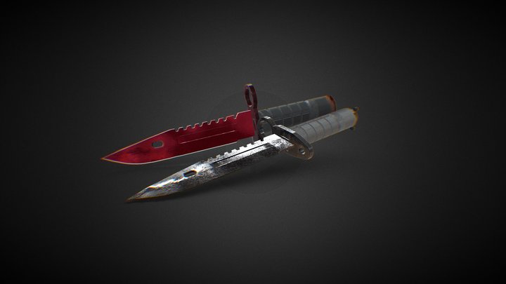 [ Portfolio Models ] M9 Bayonet - Ruby Doppler 3D Model