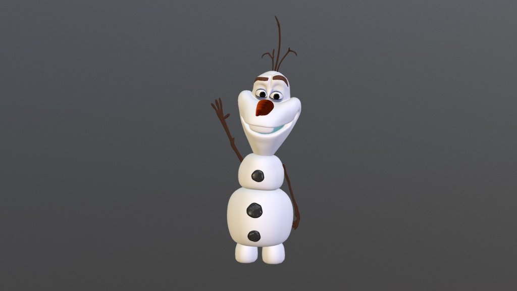 Olaf (FAN ART) - 3D model by DoodleNotes.