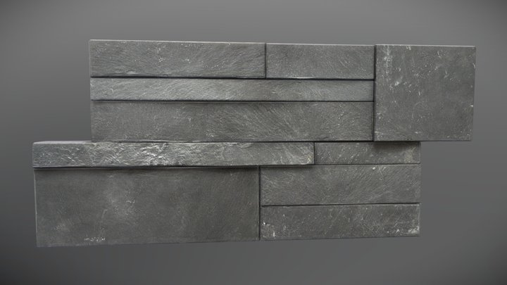 Pared_Piedra_01 3D Model