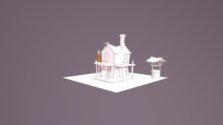 Fantasy RPG House 3D Model