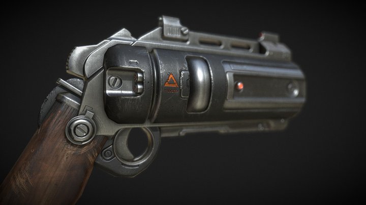 Sci-Fi Gun 3D Model