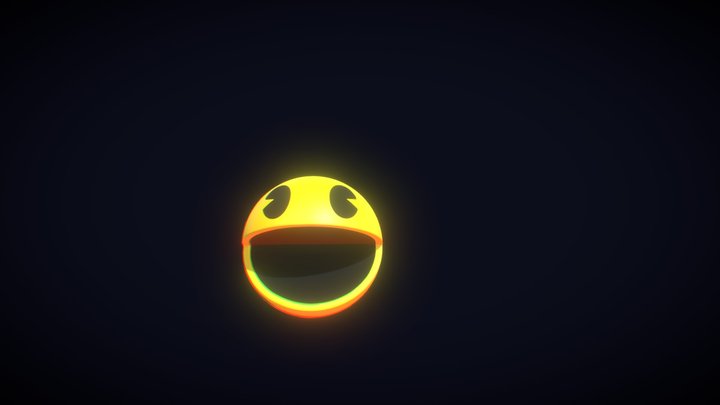 Pacman animated 3D Model