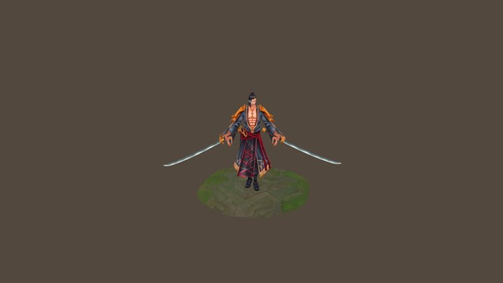 "Human Yone" - League of Legends Fan Art 3D Model