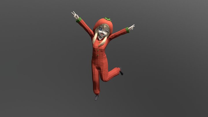 Miracle Girls Festival - Kyouko Toshinou Tomato 3D Model