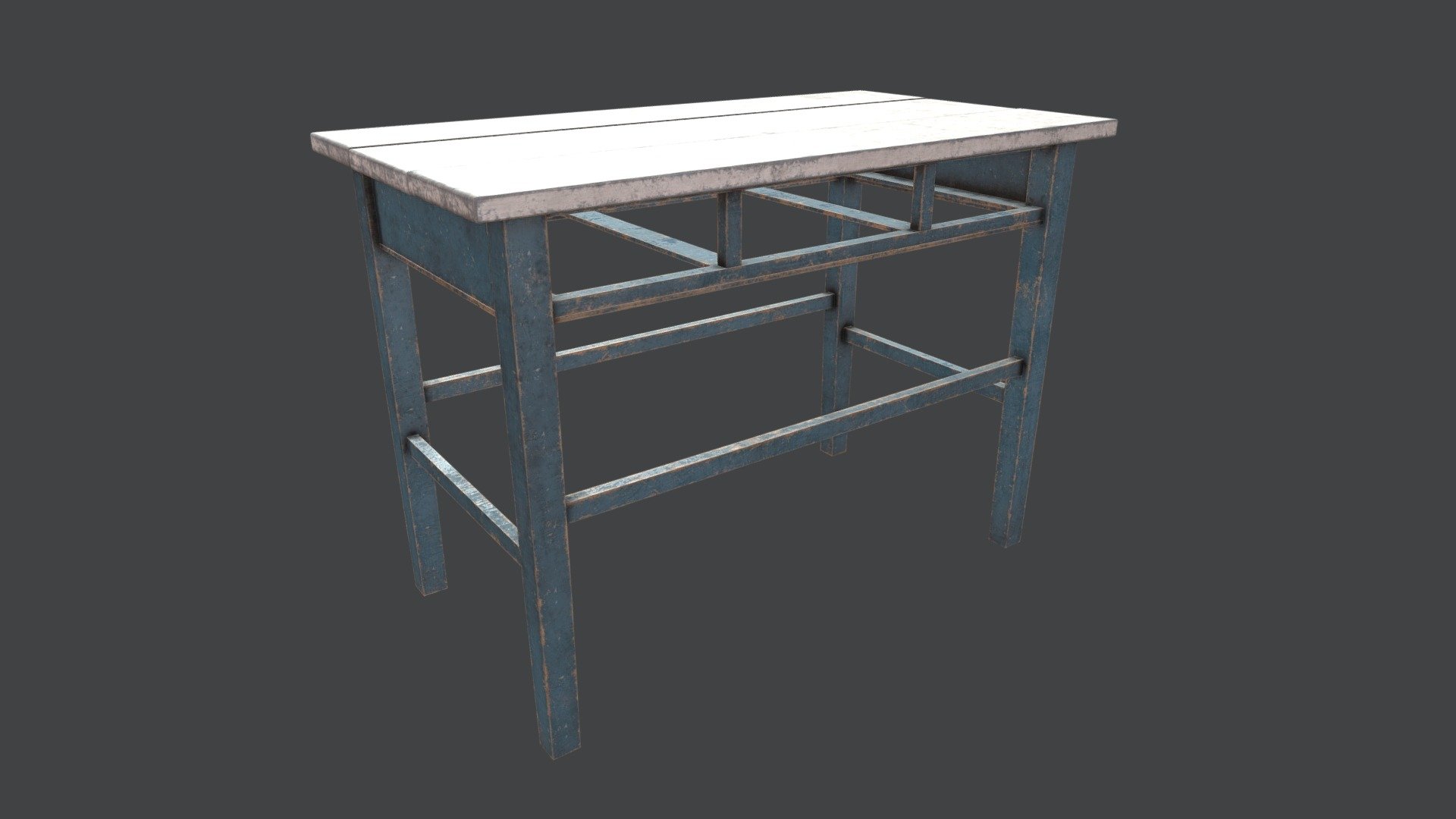 Wood Table 1 Blue PBR - Buy Royalty Free 3D Model By GamePoly (@triix3d ...