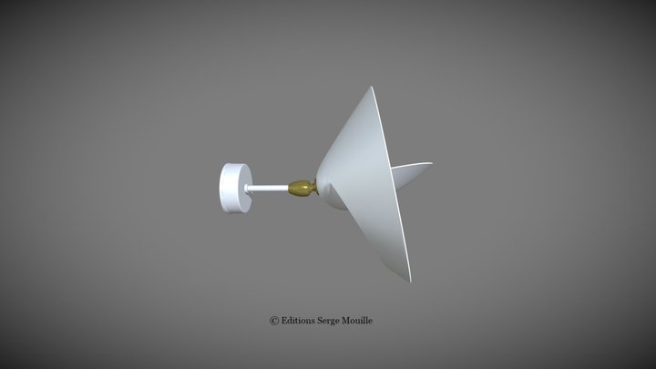 Applique Saturne (APSAT) blanc 3D Model
