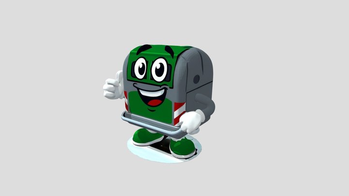 Eco Bin 3D Model