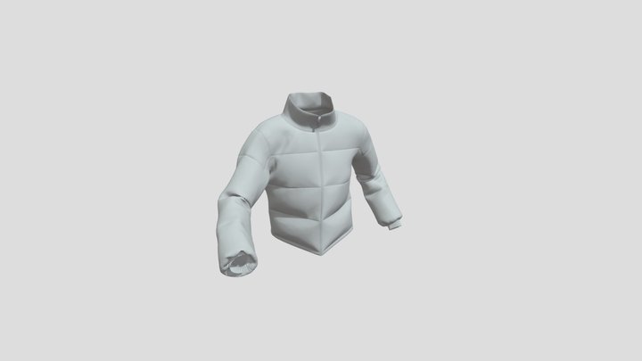 Puffer Jacket Coat FBX 3D Model
