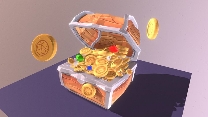 Treasure Chest 3D Model